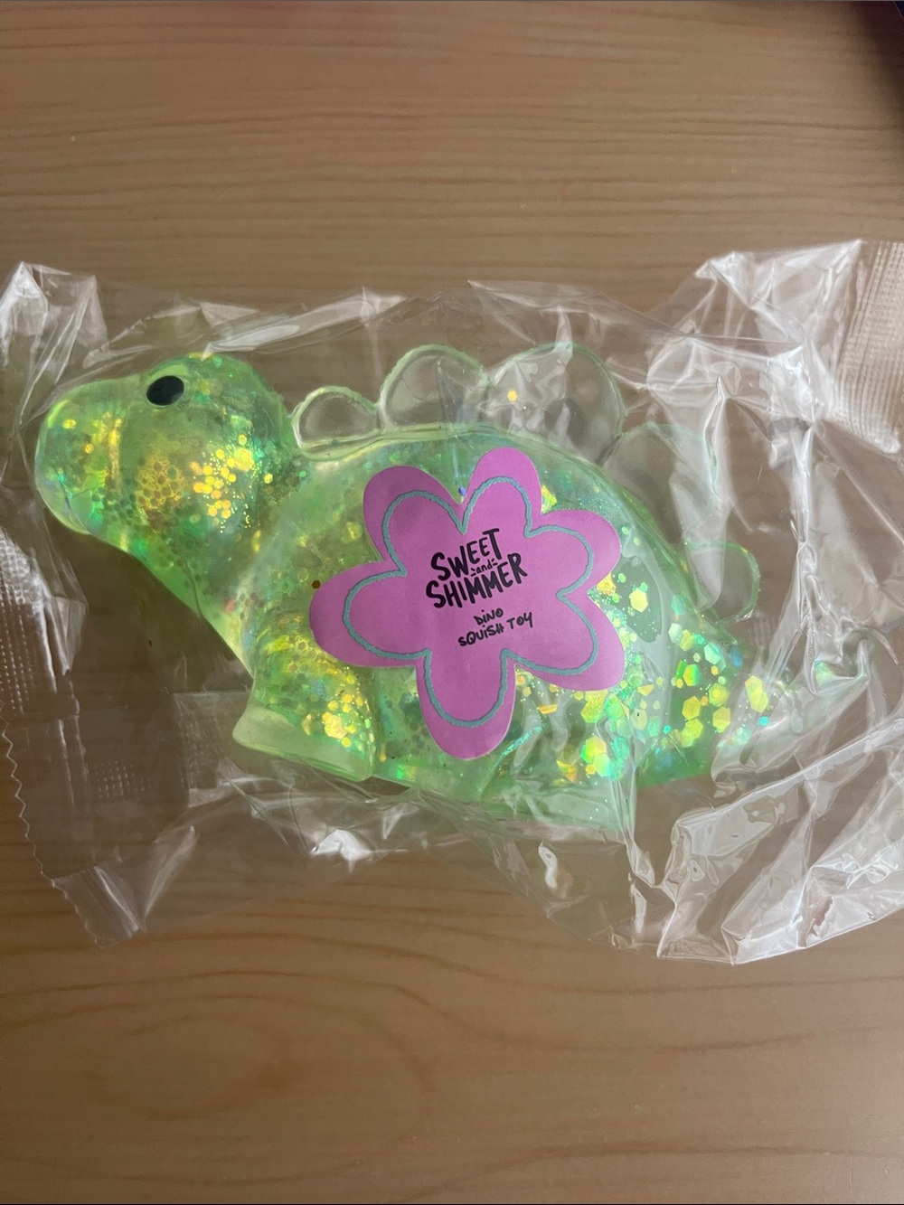 Ulta Beauty Green Glitter Dino Sweet Shimmer Squishy Toy